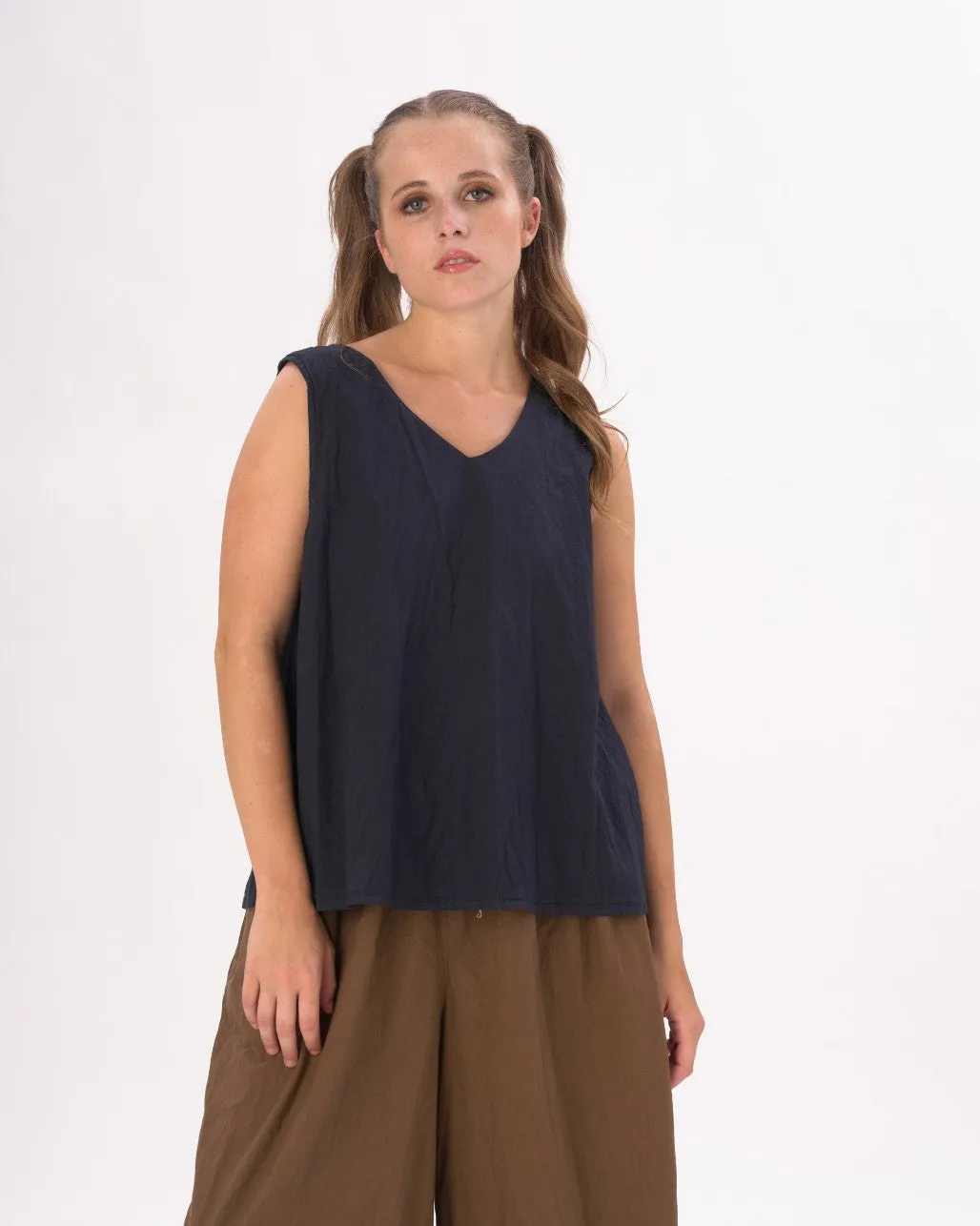 V-Neck Organic Cotton Tank Shirt