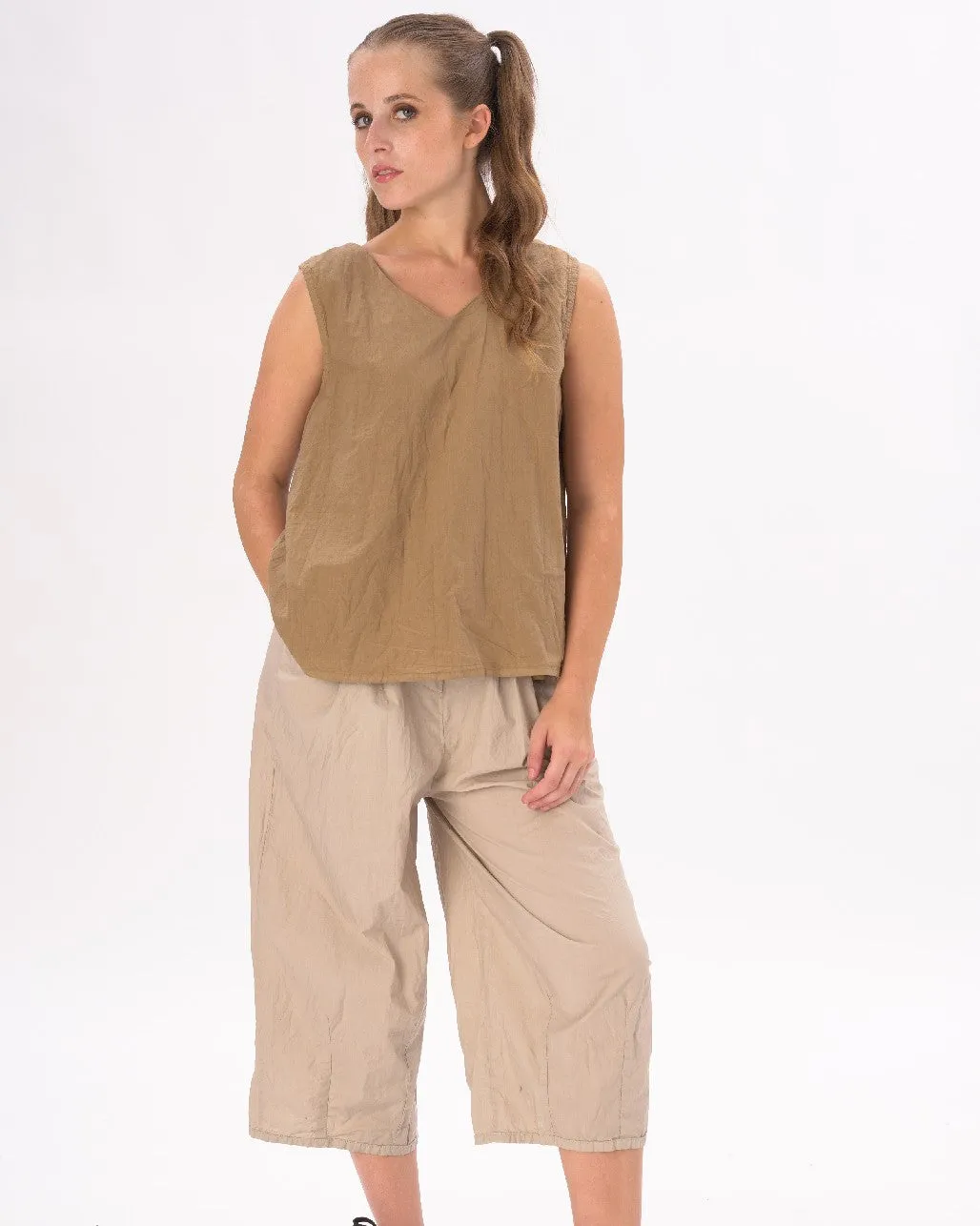 V-Neck Organic Cotton Tank Shirt