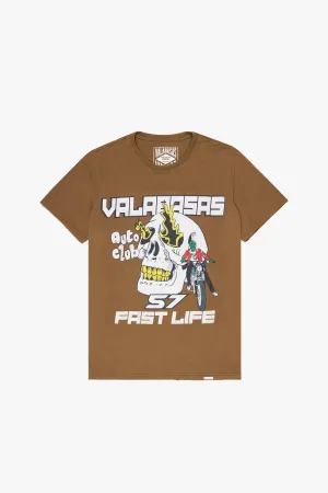 Valabasas "Gold Flame" Vintage Brown Tee