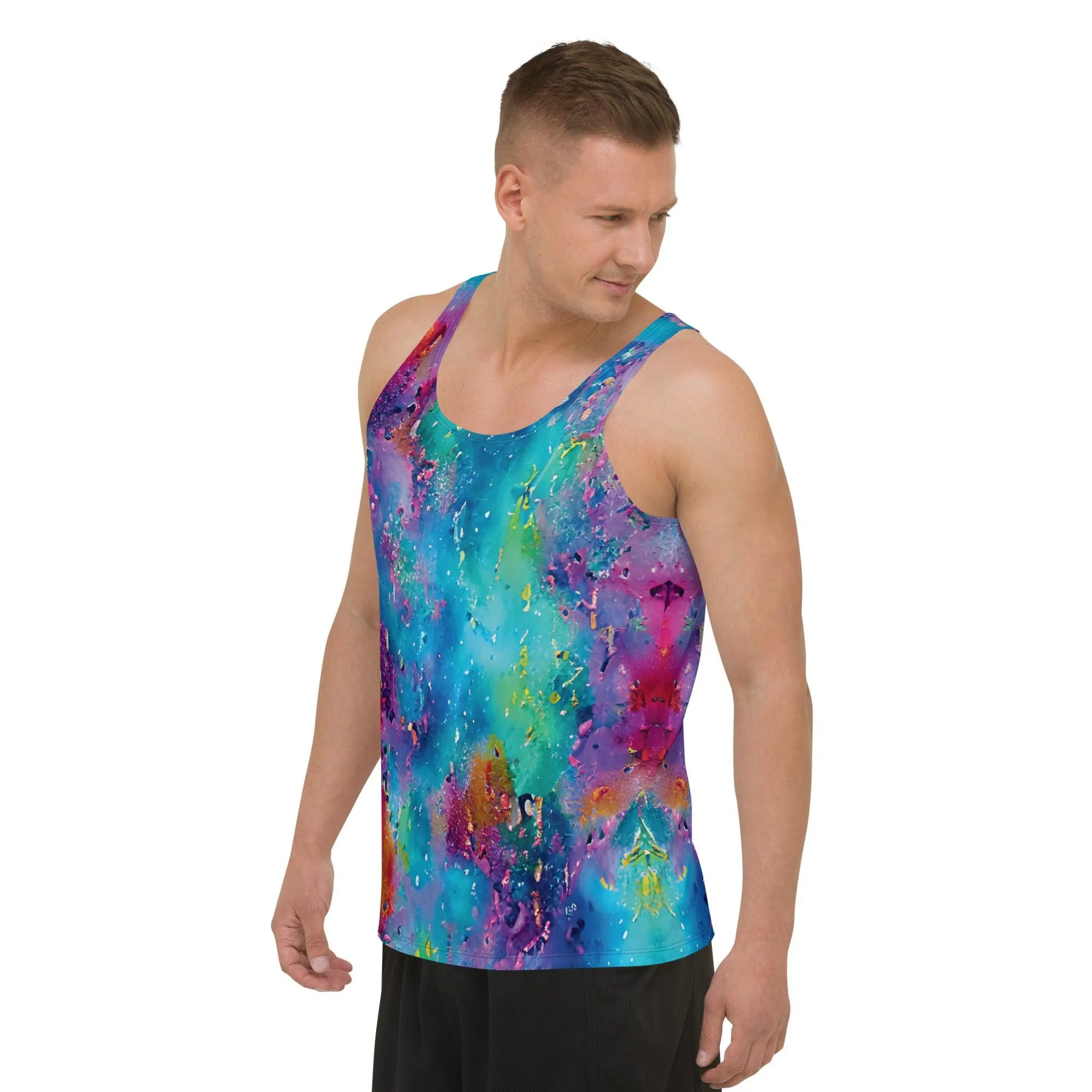 Vibrant Unisex Festival Tank Top - Soft & Playful Fit