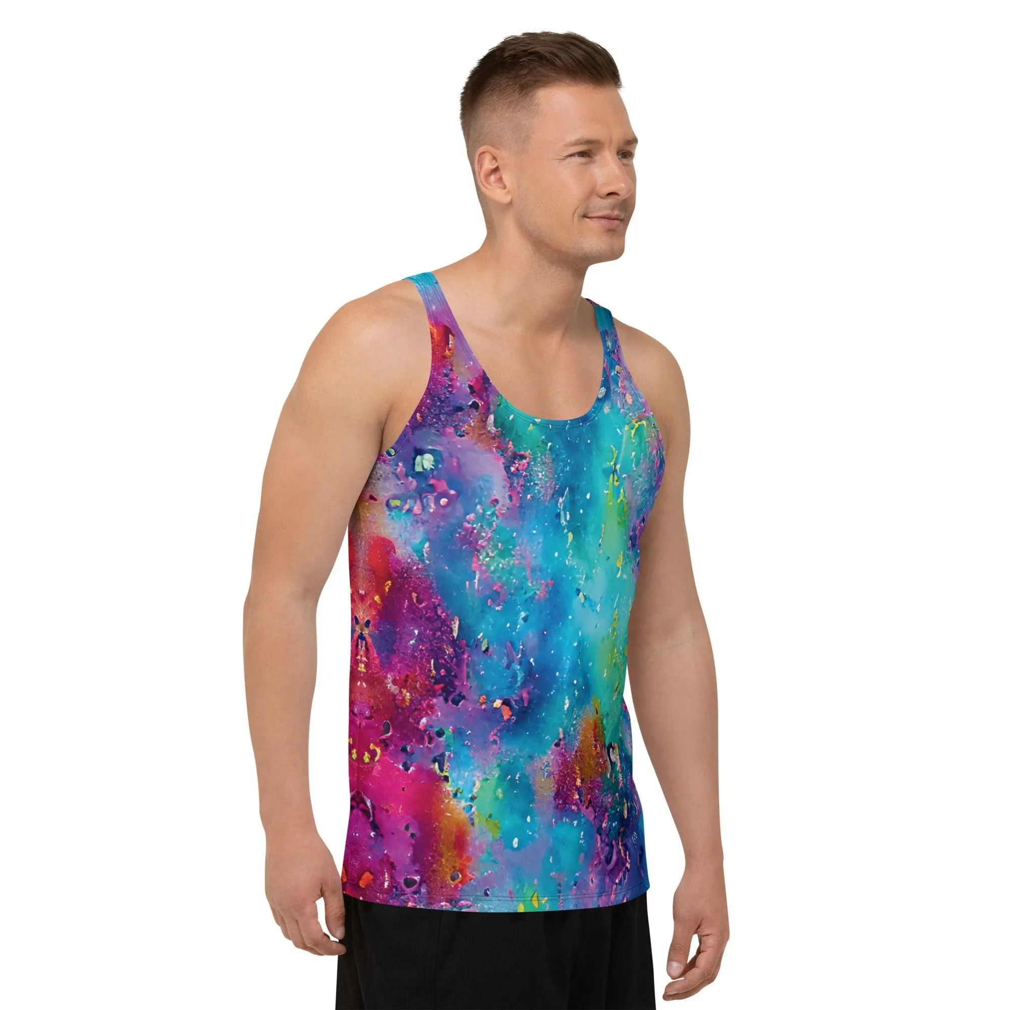 Vibrant Unisex Festival Tank Top - Soft & Playful Fit