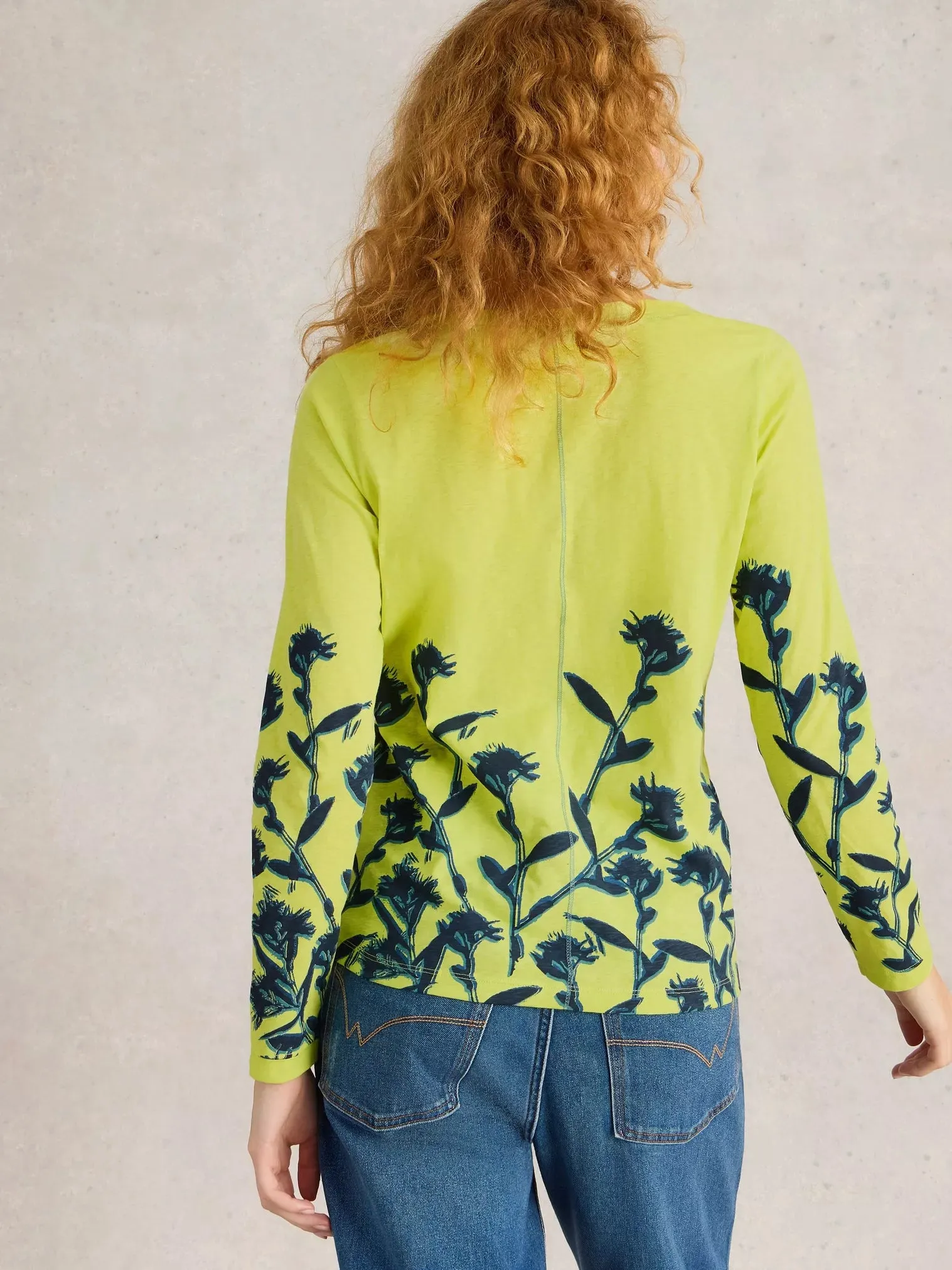White Stuff Nelly Ls Tee Yellow Multi