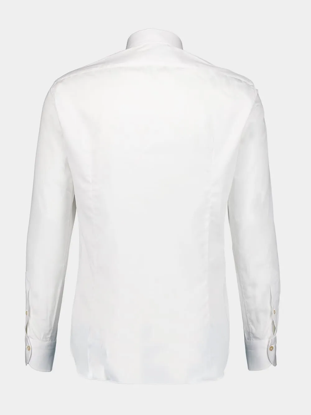White Yarn Dyed Cotton Shirt