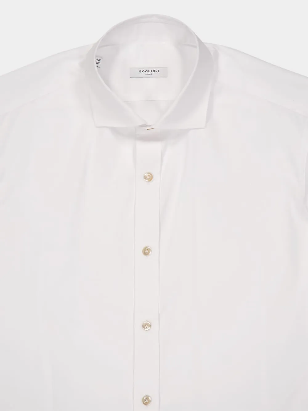 White Yarn Dyed Cotton Shirt