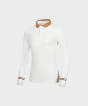 WideAngle: Co Waggle Pocket Point Polo T-Shirt L - Off-White