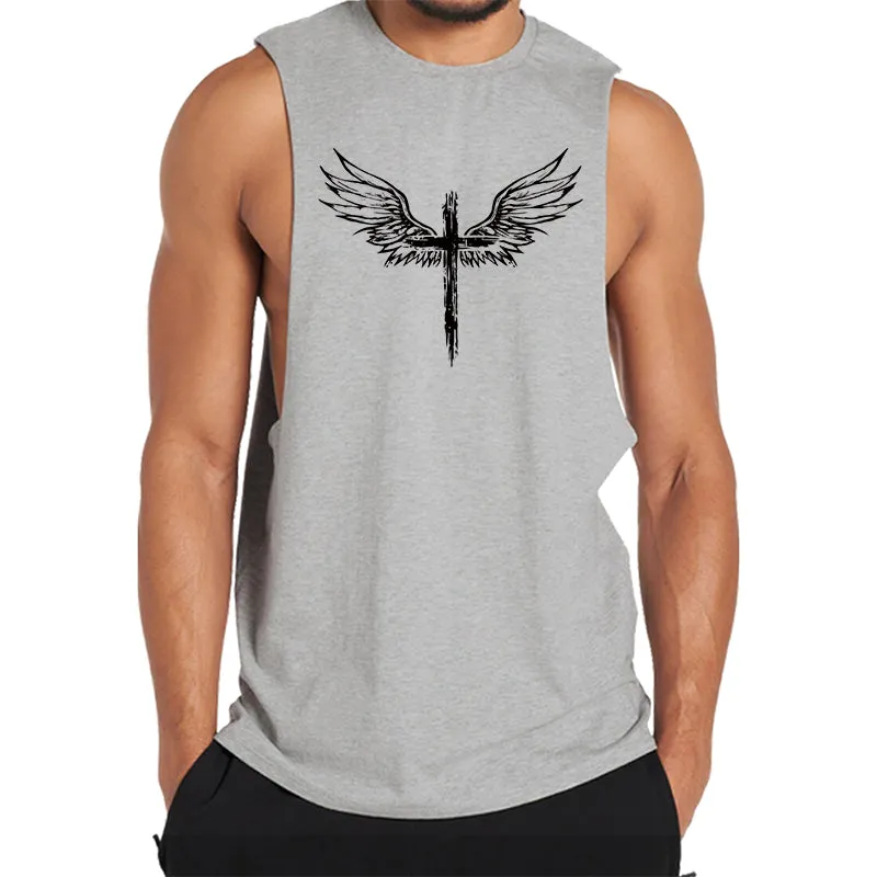 Wing Cross Graphic Tank Top