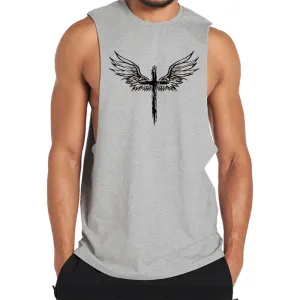 Wing Cross Graphic Tank Top