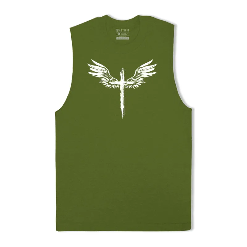Wing Cross Graphic Tank Top