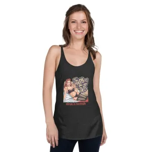Women's Racerback Tank – The Only Handcuffs I Like Are on My Bed