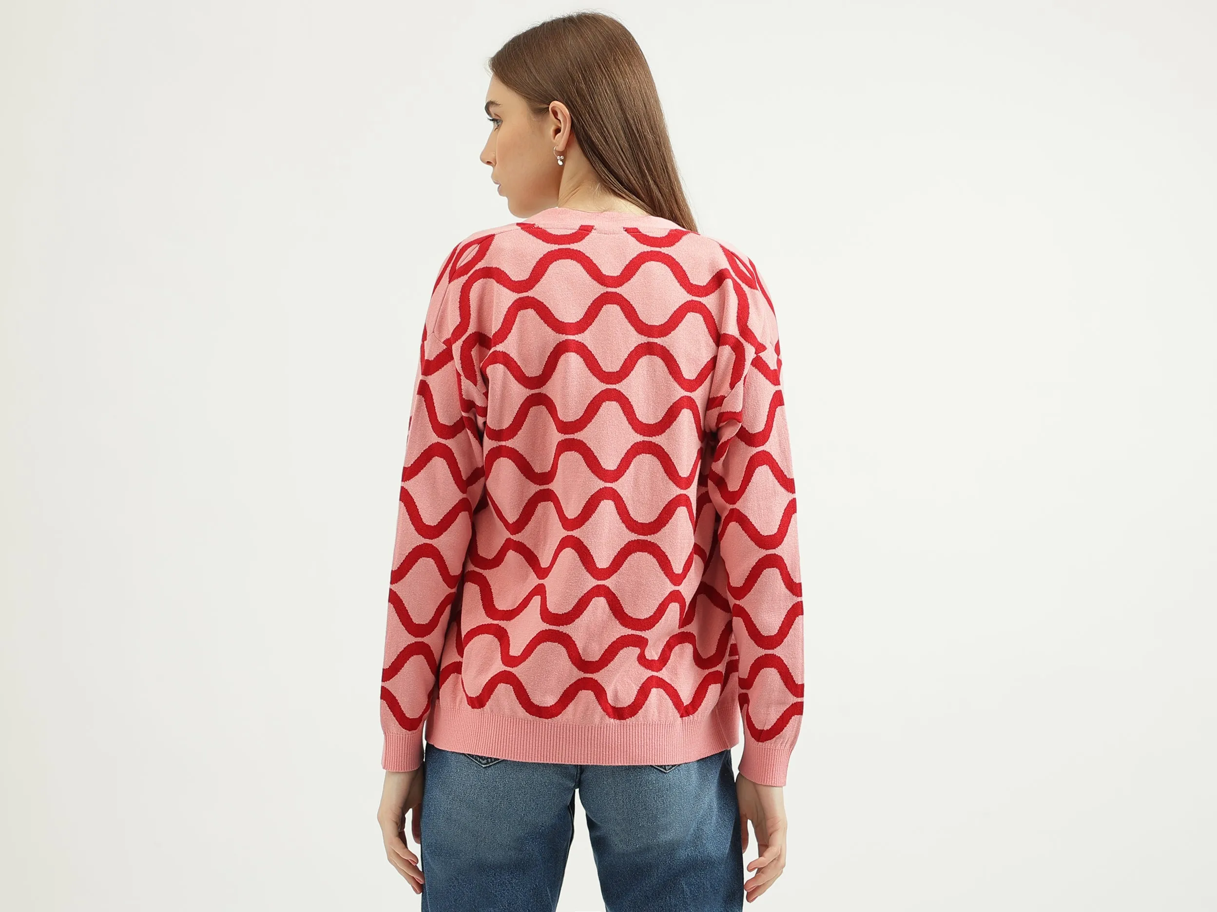 Women's Regular Fit Shawl Neck Knitted Cardigan