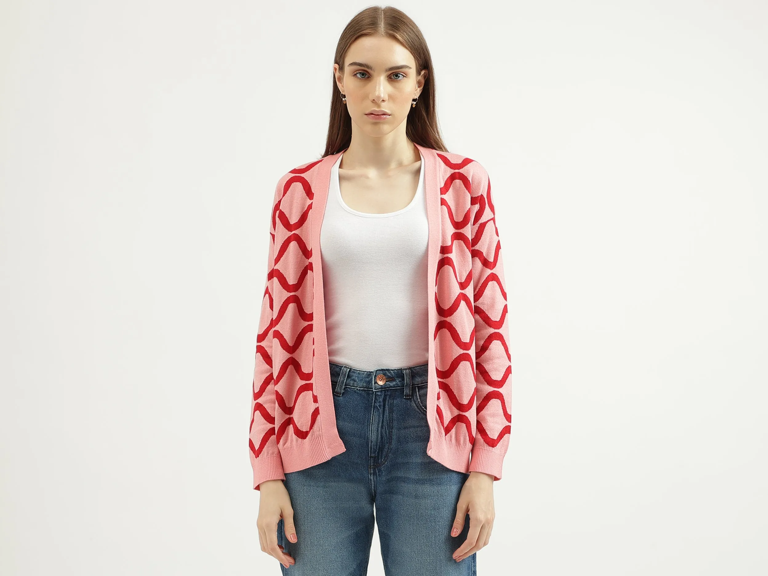 Women's Regular Fit Shawl Neck Knitted Cardigan
