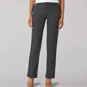 Women's Wrinkle Free Relaxed Fit Straight Leg Pant - Charcoal - 10463-7504