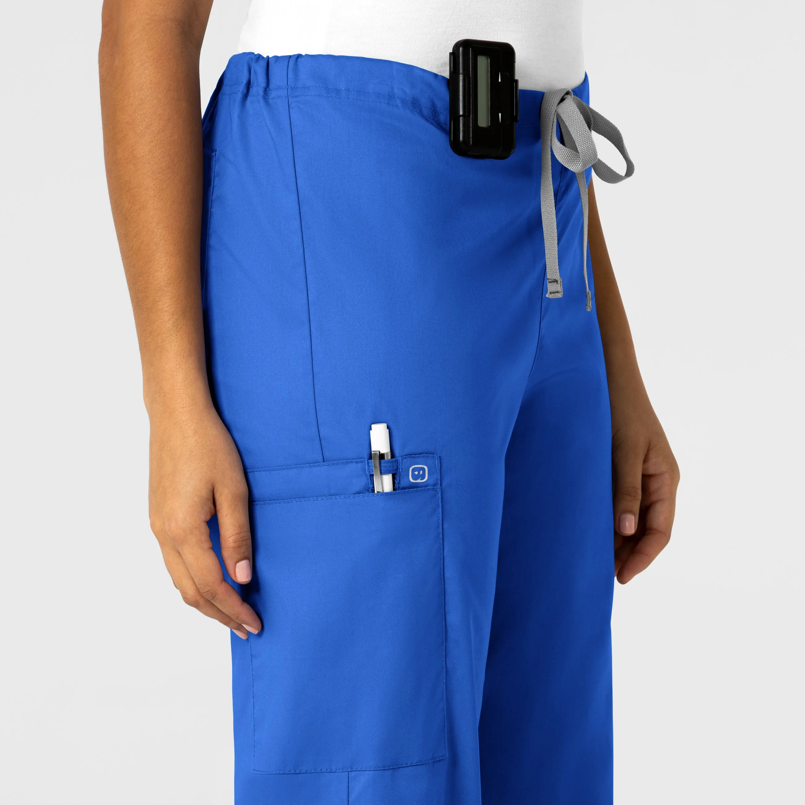 WonderWORK 500 Unisex Drawstring Cargo Scrub Pants Royal
