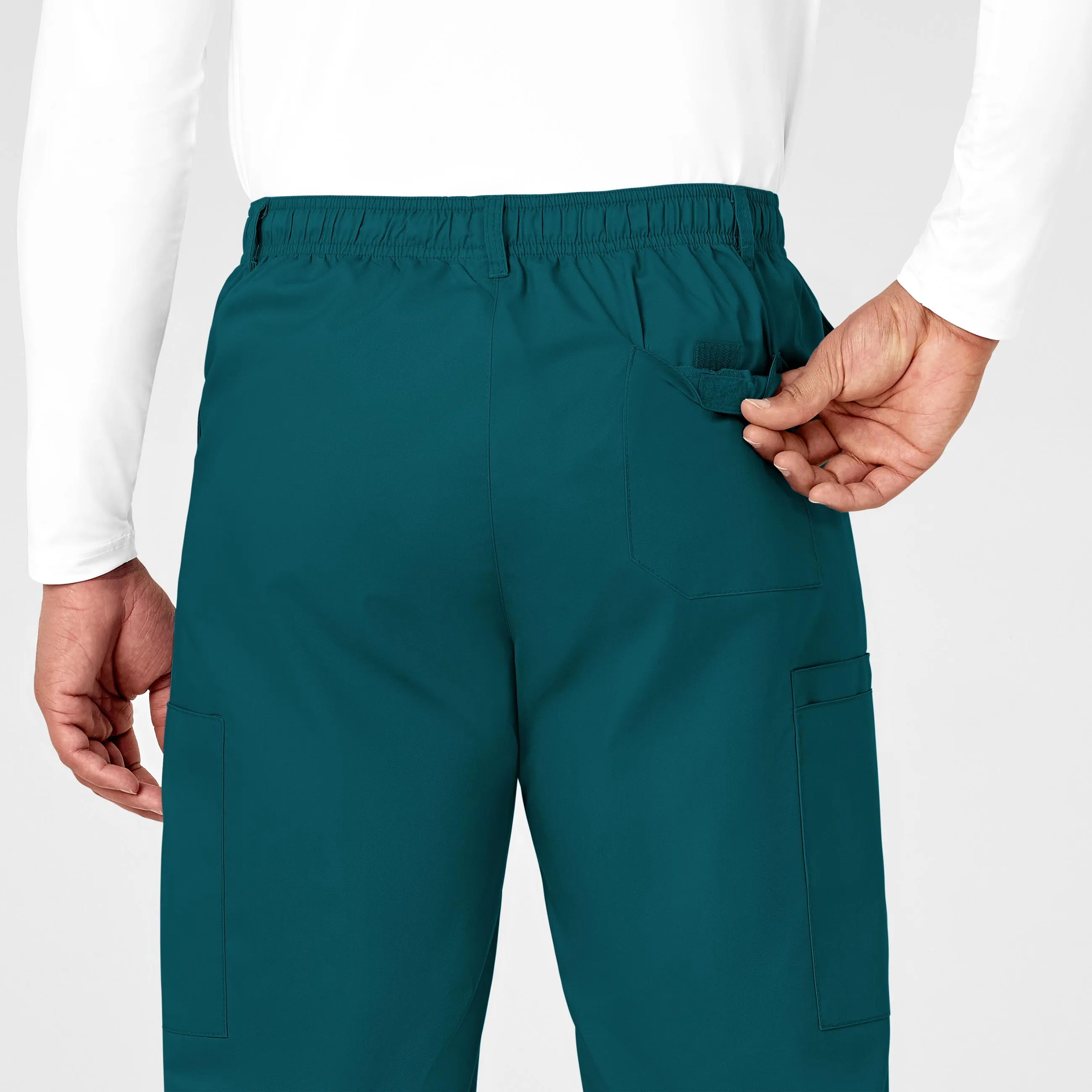 WonderWORK 503 Men's Cargo Scrub Pants Caribbean Blue