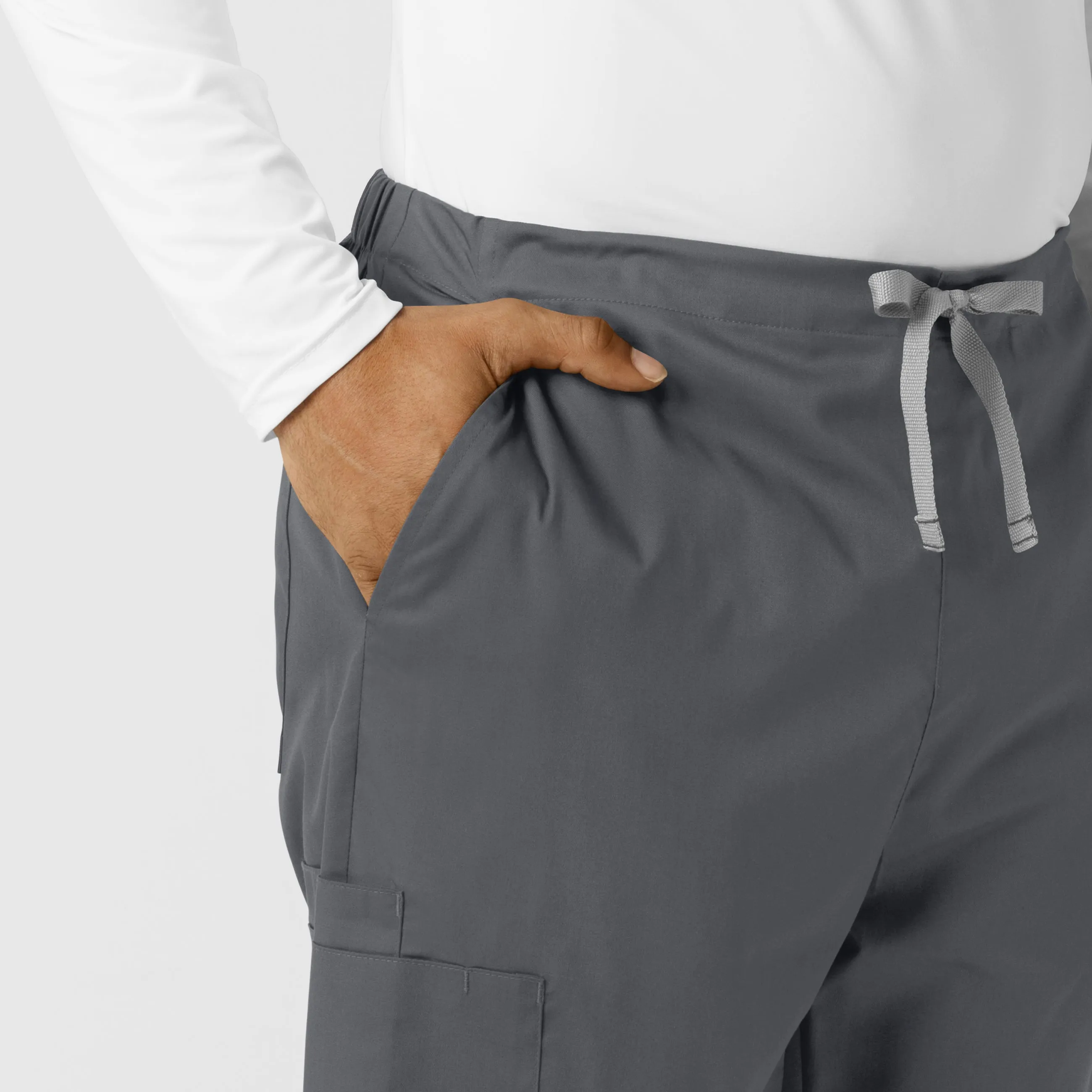 WonderWORK 507 Men's Cargo Jogger Scrub Pants Pewter