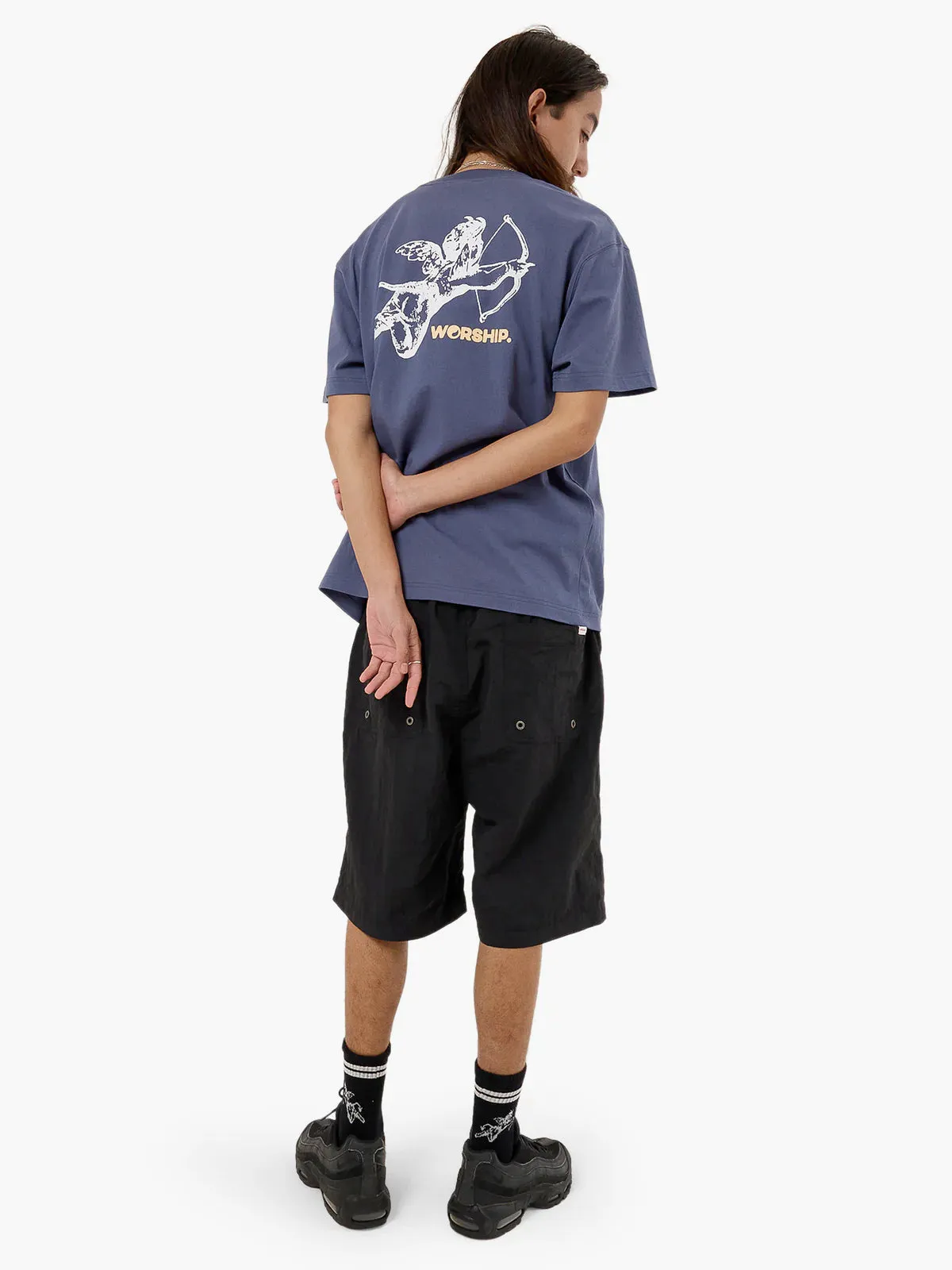 Worship Cherub Tee Crown Blue