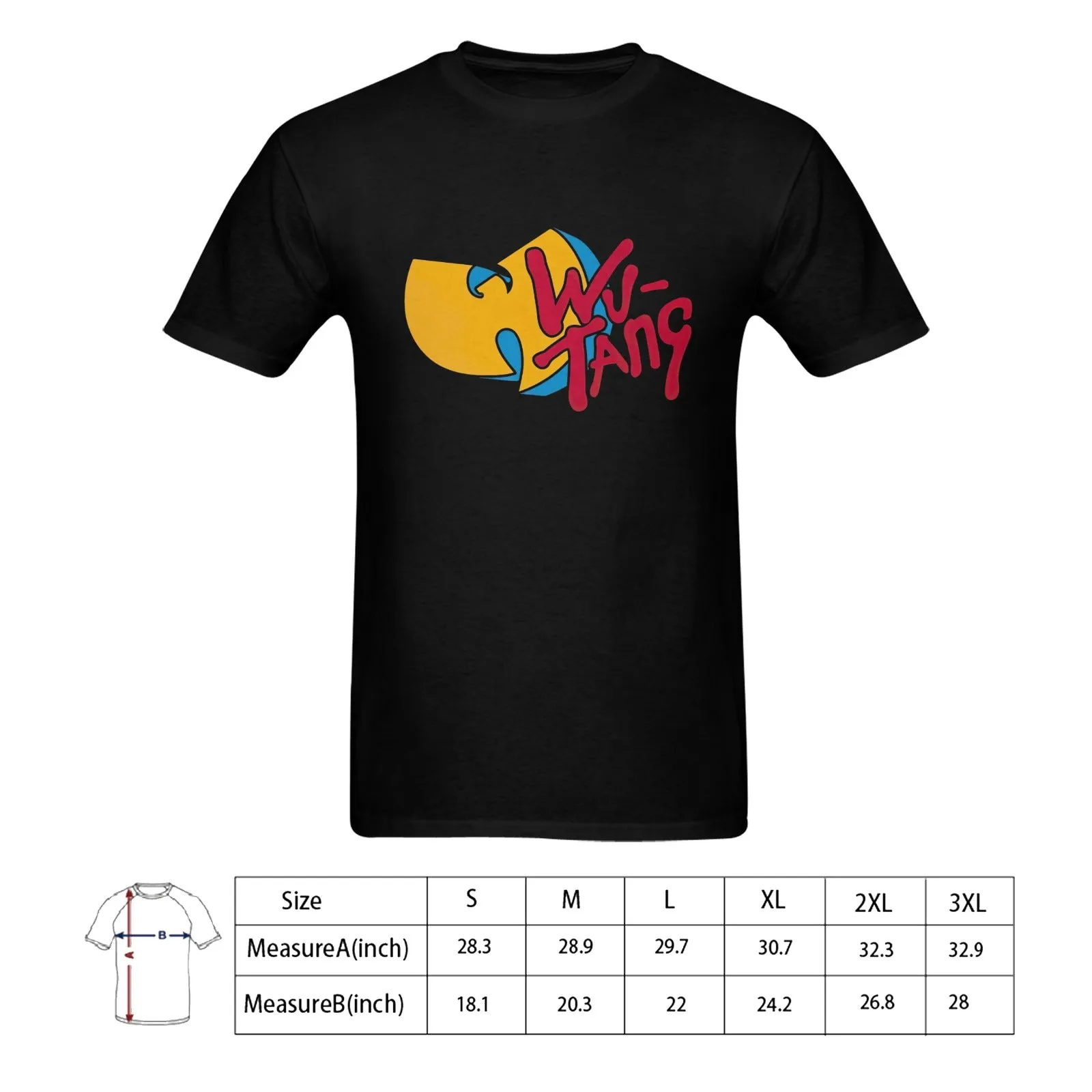 Wu-Tang MTV Logo Men's T-shirt 100% Cotton