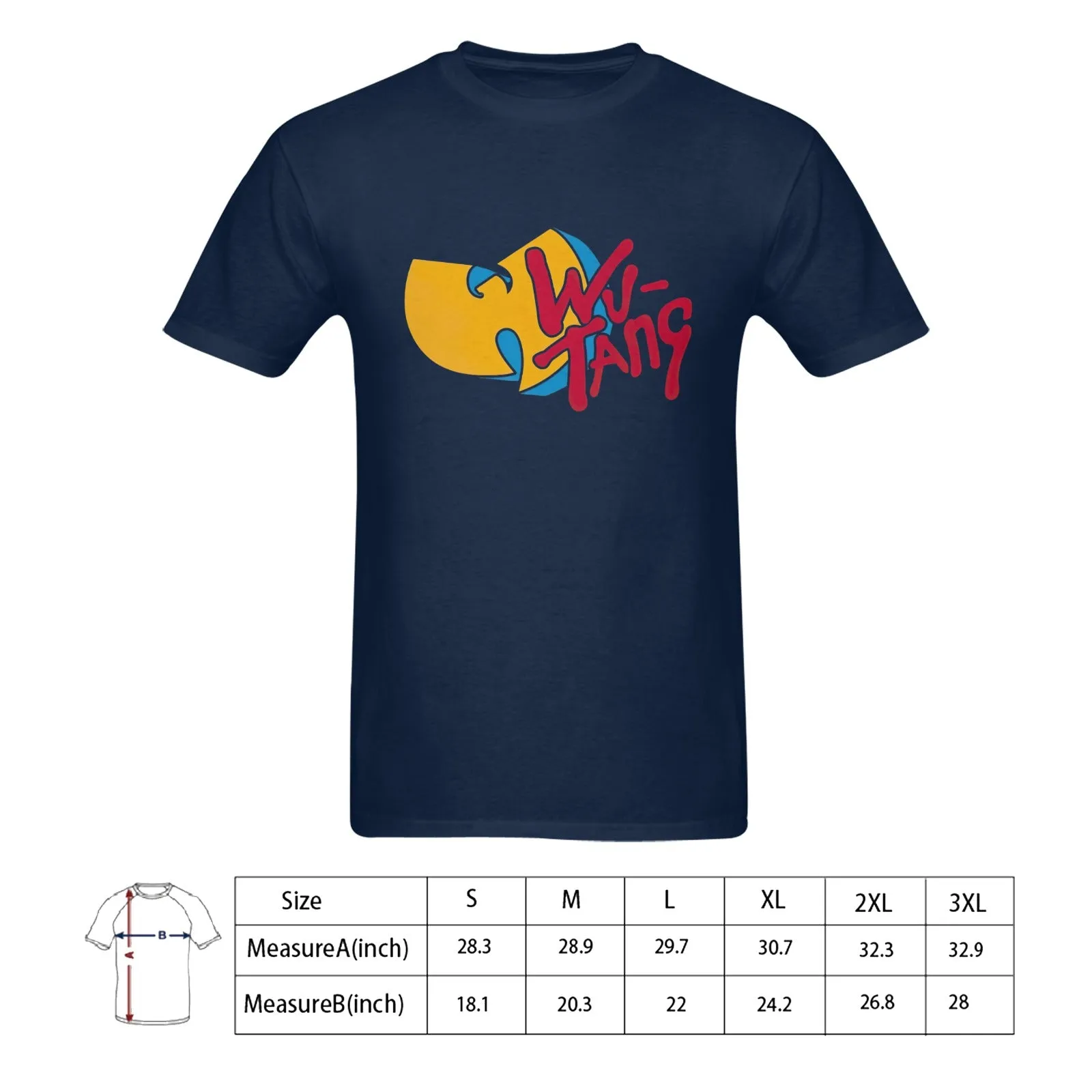 Wu-Tang MTV Logo Men's T-shirt 100% Cotton