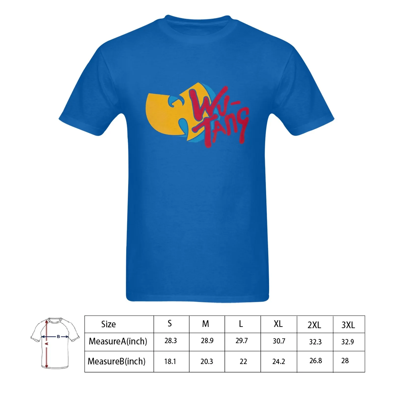 Wu-Tang MTV Logo Men's T-shirt 100% Cotton