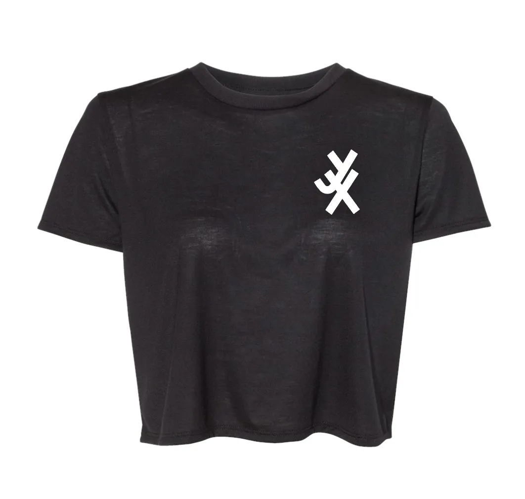 YX Womens Crop Tee Black