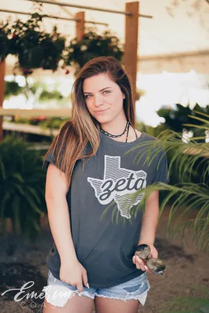 Zeta Tau Alpha Texas Rocker Tee